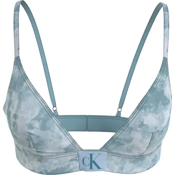 Dámské plavky Dámská plavková podprsenka bikini KW0KW02121 OGY modrá - Calvin Klein M