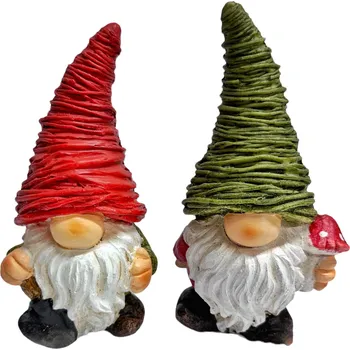 Zahradní dekorace Skřítek do zahrady, 17 CM rozlišení: červená čepička