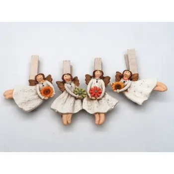 Velikonoční dekorace Andílek na kolíčku, Varianta Letící doleva