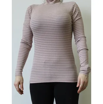 Dámský svetr Goleto Dámský rolák Růžovo-hnědý XS