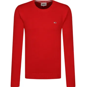 Pánský svetr Tommy Jeans Svetr | Barva:červený | Velikost:XL