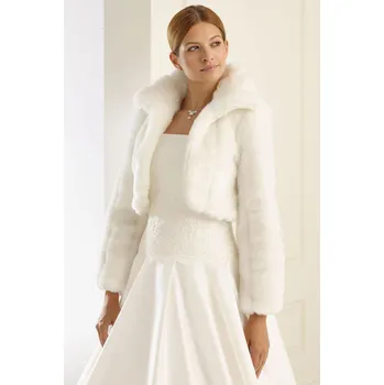 Dámské oblečení Bianco Evento Luxusní teplé bolerko na svatební šaty 890921