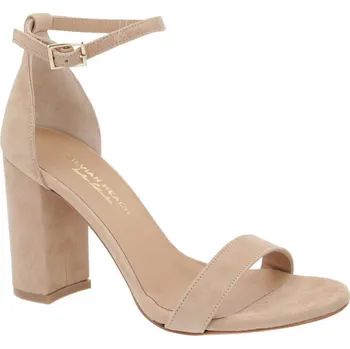 Dámské sandále Silvian Heach Kůžoné sandály na klínku SUE | Barva:béžový | Velikost:36