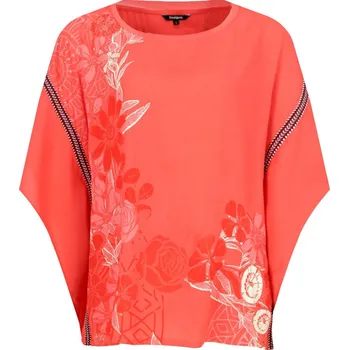 Dámské tričko Desigual Halenka DONNA | Barva:oranžový | Velikost:M