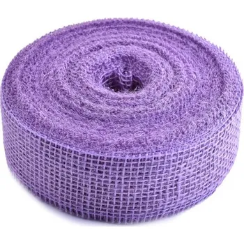 Stuha Juta, stuha, šíře 5cm, balení 40 m, FIALOVÁ