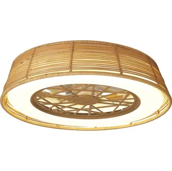 Stropní ventilátor Mantra 8225 Indonesia Mini, ratanový ventilátor se svítidlem LED 55W 2700-5000K, dálkový ovladač, průměr 56cm, IP44