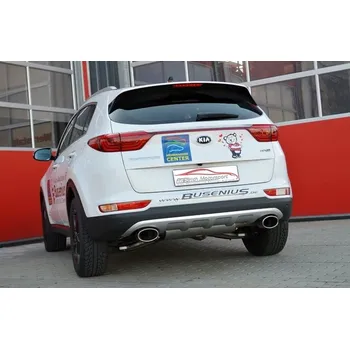 70mm Výfukový systém- Duplex KIA Sportage (QL) - s certifikátem ECE (880520TD-X)