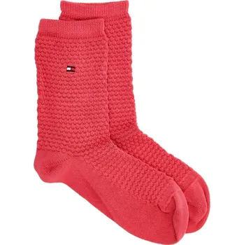 Tommy Hilfiger Ponožky HONEYCOMB | Barva:malinově růzový | Velikost:35-38, 35/38