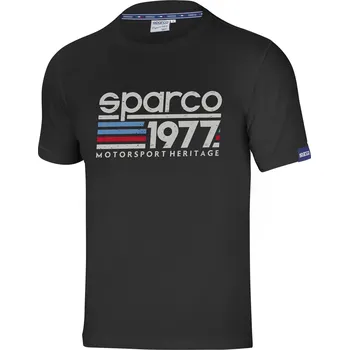 Pánské tričko Tričko Sparco 1977 černé