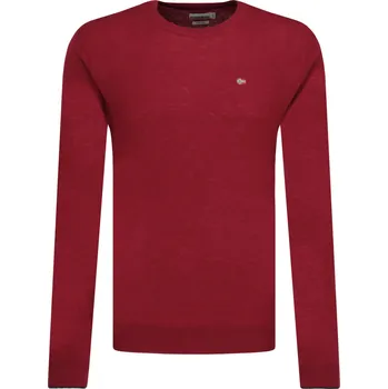 Pánský svetr Napapijri Vlněný svetr DAMAVAND | Barva:vínový | Velikost:XXL