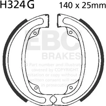 Brzdová čelist EBC Brzdové čelisti Grooved H324G