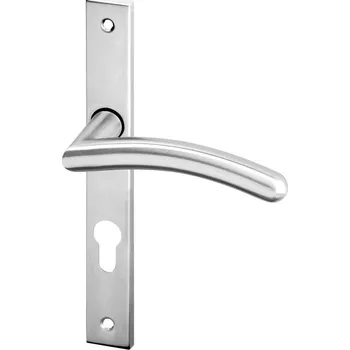 Dveřní kování ACT SERVIS ACT - Heda úzky štít Provedení: PZ (vložkový zámek), Povrch: IN - nerez, Rozteč: 90 mm