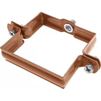 okap Objímka pozinkovaná hranatá měděno hnědá 120 mm, bez hrotu, metrický závit M10