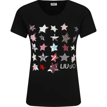 Dámské tričko Liu Jo Tričko moda | Barva:černý | Velikost:XS