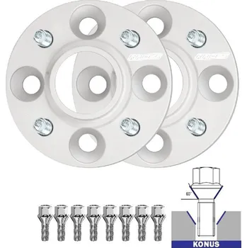 Tuning Rozšiřovací podložky se šteftami (sada 2ks) pro smart fortwo&nbsp;iii (w453) restyle&nbsp;- 25mm, 4x100, 60,1