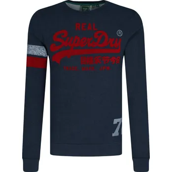 Pánská mikina Superdry Mikina VL VARSITY CREW | Barva:tmavě modrá | Velikost:M
