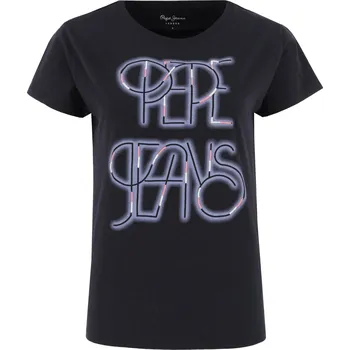 Dámské tričko Pepe Jeans London Tričko penelope | Barva:černý | Velikost:XS