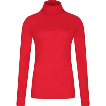 Dámské tričko Tommy Hilfiger Rolák | Barva:červený | Velikost:XL