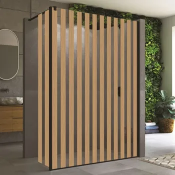 SanSwiss EASY 42 cm montážní set BTE2 - krátká otočná stěna v 90° - aluchrom/sklo Japan BTE204205082