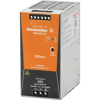 Rozvaděč Elektrické napájení PRO ECO 240W 24V 10A WEIDMÜLLER 1469490000