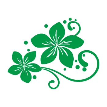 Samolepící dekorace Květina dekor 035 levá (12 - zelená) SAMOLEPKA NA AUTO, NÁLEPKA, FÓLIE, POLEP, TUNING, VLASTNÍ TEXT, TISK, AUTOSAMOLEPKY.cz, POLEPY, OBRÁZEK, LOGO, 3D STICKERS