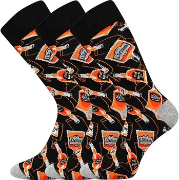 Pánské ponožky Veselé pánské ponožky Lonka Depate Sólo motiv kořalka Velikost: 43-46 (29-31)