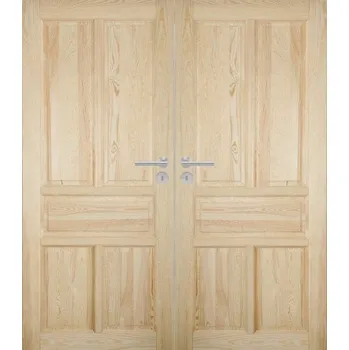 Interiérové dveře ArchoD Dvoukřídlé dřevěné dveře dýhované z borovice Panama