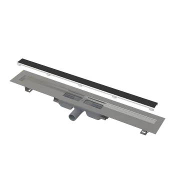 Odvodňovací žlab Alcaplast APZ115-650 Marble Low Podlahový žlab bez okraje s roštem pro vložení dlažby