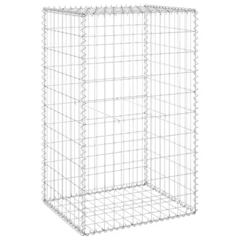 vidaXL Gabionová zeď z pozinkované oceli s víky, 60 x 100 x 50 cm