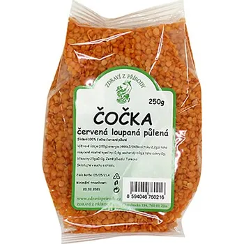 Příloha Zdraví z přírody Čočka červená loupaná 250g