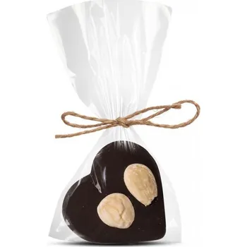 Čokoláda JANEK Hořké čokoládové srdíčko s mandlemi 14 g