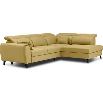 Sedací souprava Rozkládací rohová sedačka NOBLESA žlutá