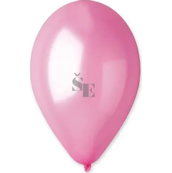 Balónek Nafukovací balónky metal růžové 100ks 26cm D610116