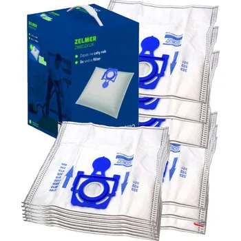 Sáček do vysavače Sáčky WORWO ZMB02X12K pro ZELMER ZVCA 100B/49.4020 SAF-Bag, 12ks sáčků