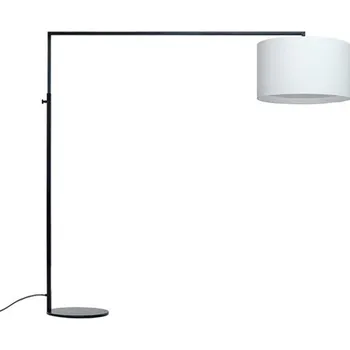 Stojací lampa Stojací lampa Zeitraum High Noon černý rám bílý širm