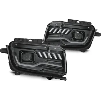Přední světlomet TUNING-TEC Přední světla Chevrolet Camaro 09-13 TUBE LIGHT SEQ černá