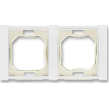 vypínač Rámeček dvojnásobný (s těsnicí manžetou), IP44 ABB Time bílá 3901F-A00942 B