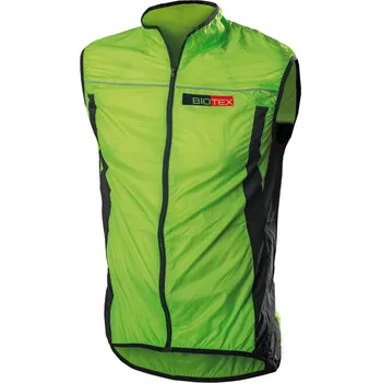 Pánská vesta BIOTEX Cyklistická vesta - X-LIGHT - černá/zelená XS