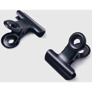 Kancelářská sponka Černé kovové mini klipy | 2 ks