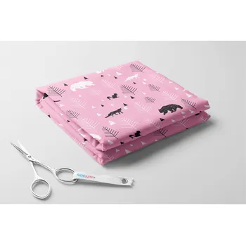 Fleece antipiling, Lesní zvěř Barva: Růžová