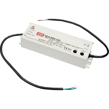 Příslušenství pro LED osvětlení MEAN WELL HLG-80H-24B LED driver, napájecí zdroj pro LED konstantní napětí, konstantní proud 81.6 W 3.4 A 14.4 - 24 V/DC stmívatelný, ochrana proti přepětí ,