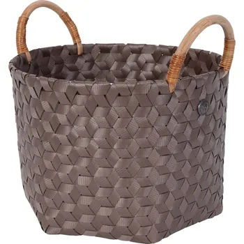 Úložný box HANDED BY Úložný koš s úchyty S Dimensional, taupe