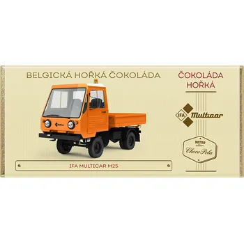 Čokoláda CHOCO POLA - IFA Multicar M25 - hořká čokoláda 100g