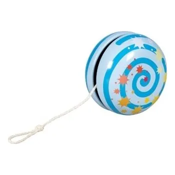 Jojo Goki Plechové jojo spirála - modrá + dárek zdarma