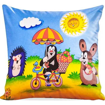Povlak na dekorativní polštářek Matějovský Krtek povlak na polštářek 40 x 40 cm