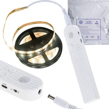 LED páska LED pásek s detektorem pohybu baterie/USB teplá bílá