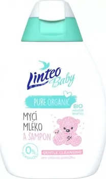 Dětský šampon Linteo Baby BIO měsíček lékařský mycí mléko a šampón 425 ml