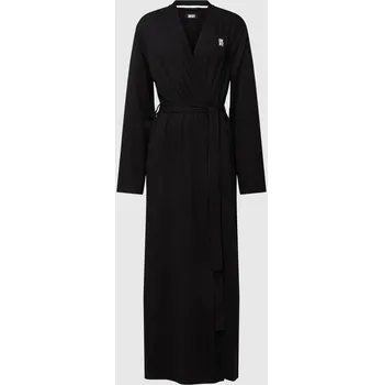 Dámský župan Dlouhý dámský župan YI2022635 001 černý - DKNY XS