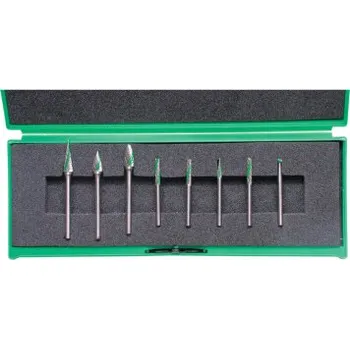 Brusný kotouč Sada obrysových karbidových fréz York UK, 8ks, stopka 3mm