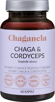 Přírodní produkt Chaganela Chaga & Cordyceps 400 mg 60 cps.